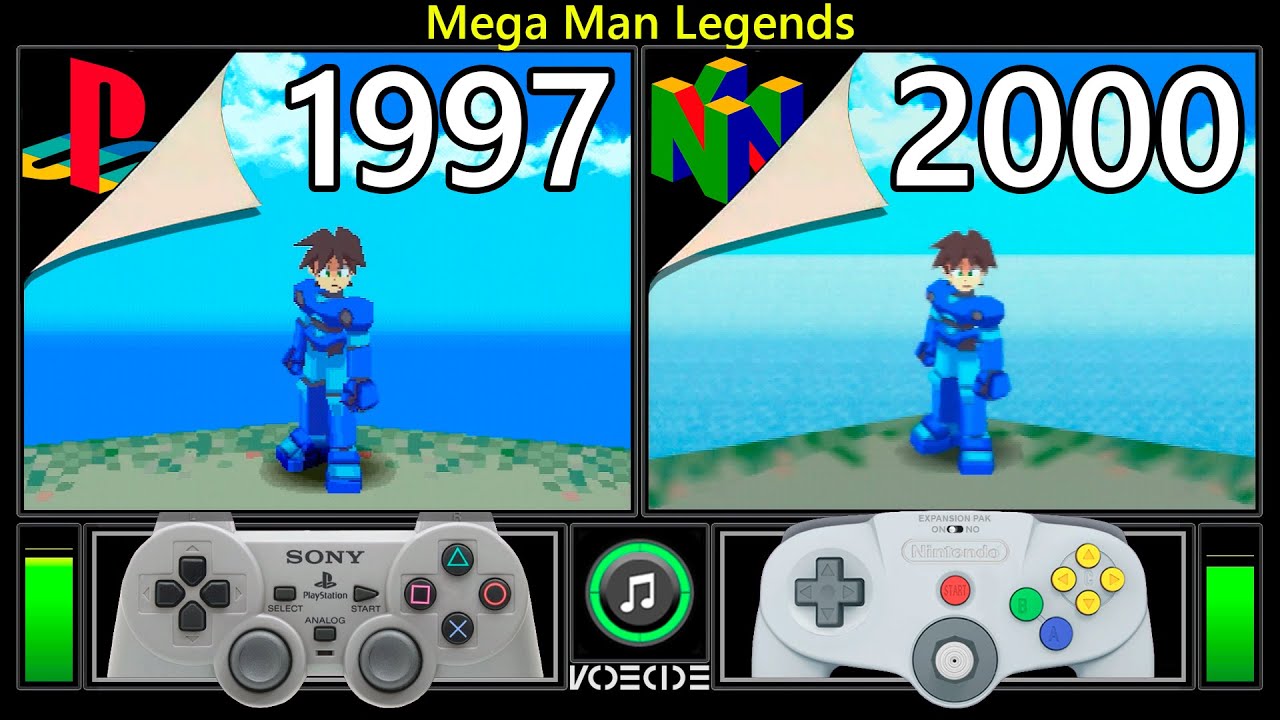 Mega Man Legends (PlayStation vs Nintendo 64) Gameplay Comparison