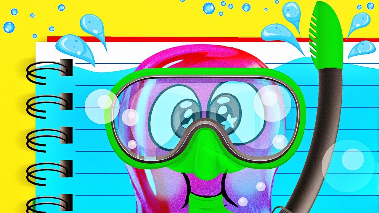 COOL LIQUID NOTEBOOK and Slime Sam