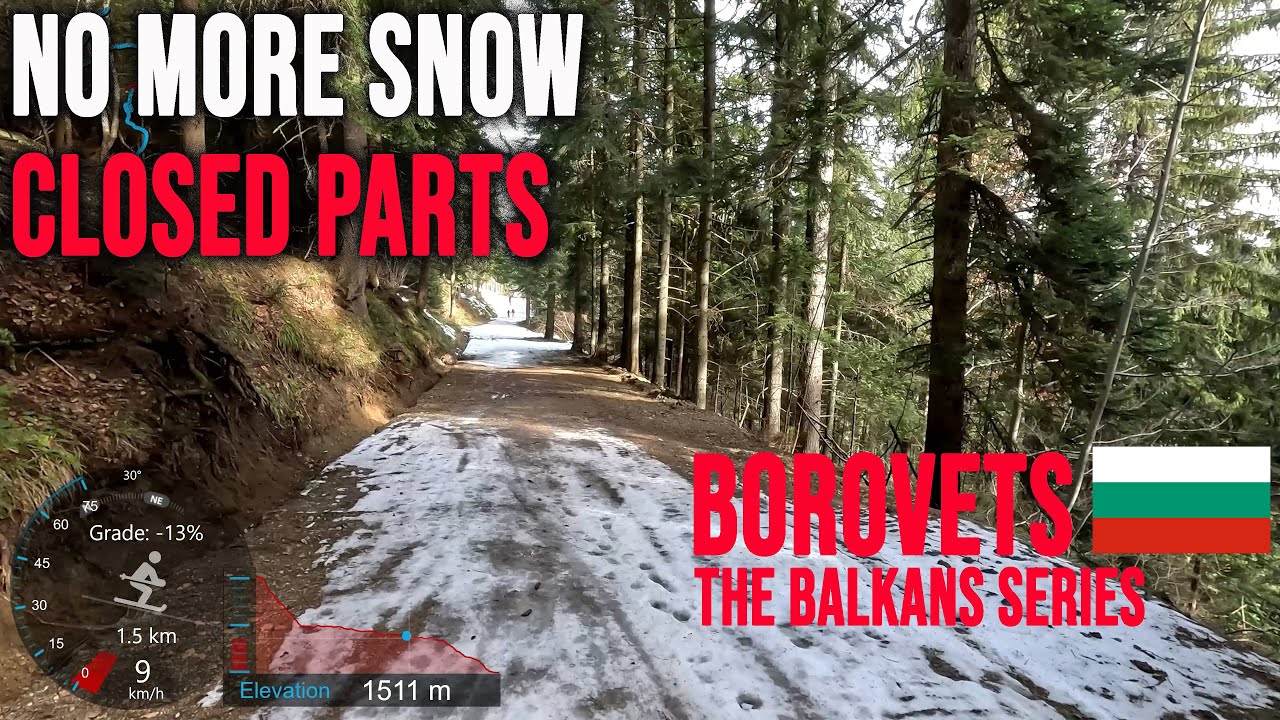 [4K] Skiing Borovets, Closed Parts With No Snow - Sitnyakovo Ski Area, Bulgaria, GoPro Hero11