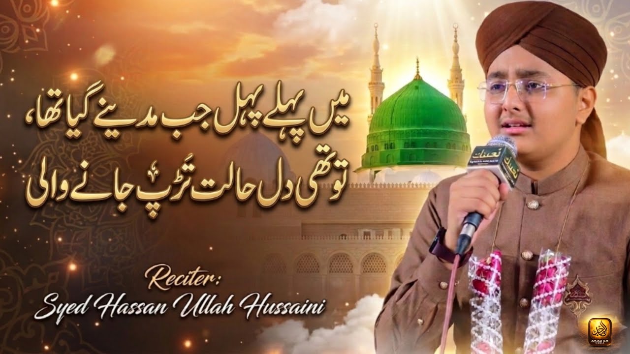 Main Pehle Pehal Jab Madine Gaya Tha | Heart Touching Madina Naat | Syed Hassan Ullah Hussaini