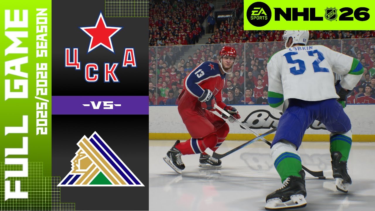 NHL 26 | KHL | CSKA Moscow - SALAVAT YULAEV Ufa | FULL GAME SIM | PS5