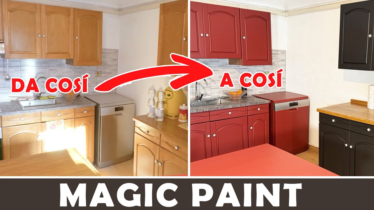Colora e rinnova vecchia cucina senza fondi e senza carteggiare! #chalkpaint #faidate #diy #ElisaMP