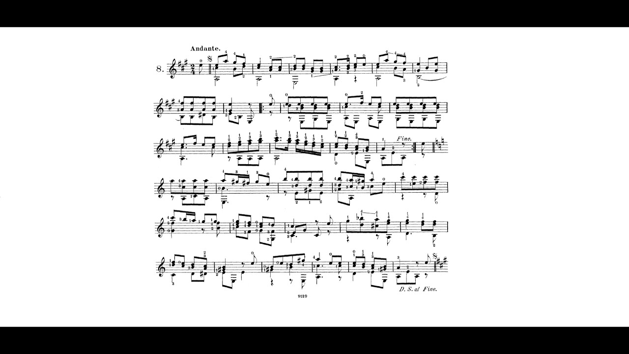 Fernando Sor - Op. 31. no.8 by Norman Michelisz