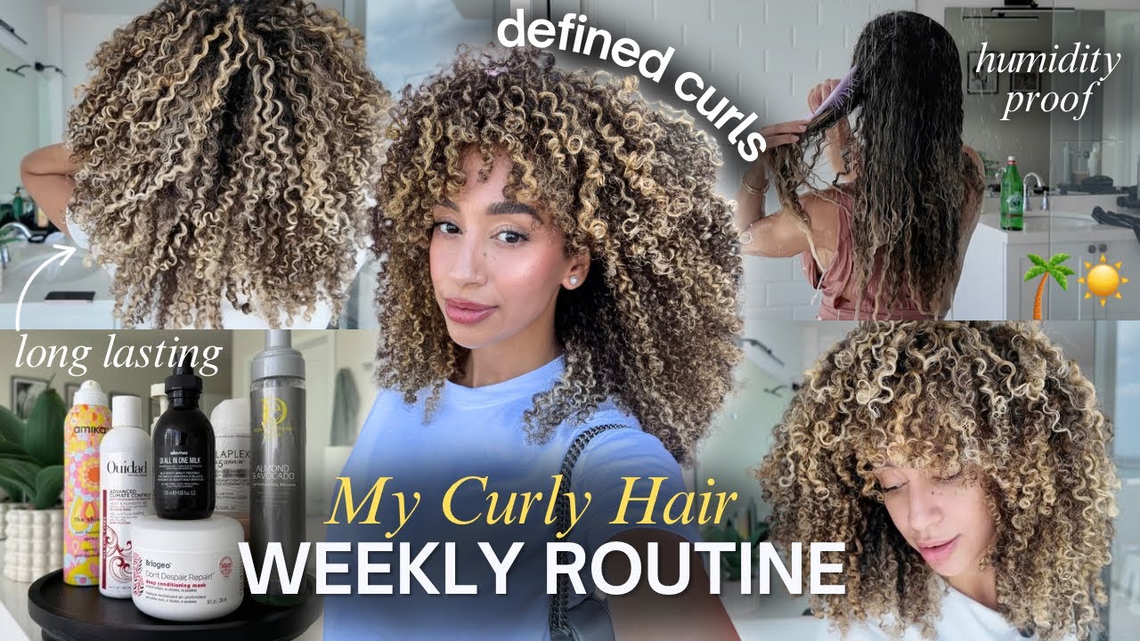 My 2025 Curly Hair Routine✨ No-Part Styling, Long-Lasting Curls & Humidity-Proof Products