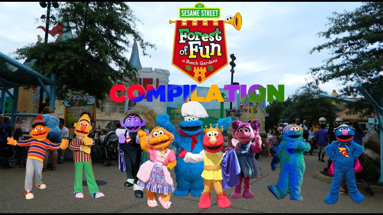 Sesame Street Forest of Fun | Busch Gardens Williamsburg | Compilation