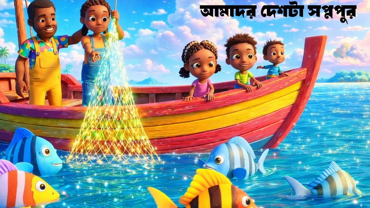 আমাদের দেশটা স্বপ্নপুর | বাংলা শিশু ছড়া | Kids Bangla Rhyme | 3D Cartoon