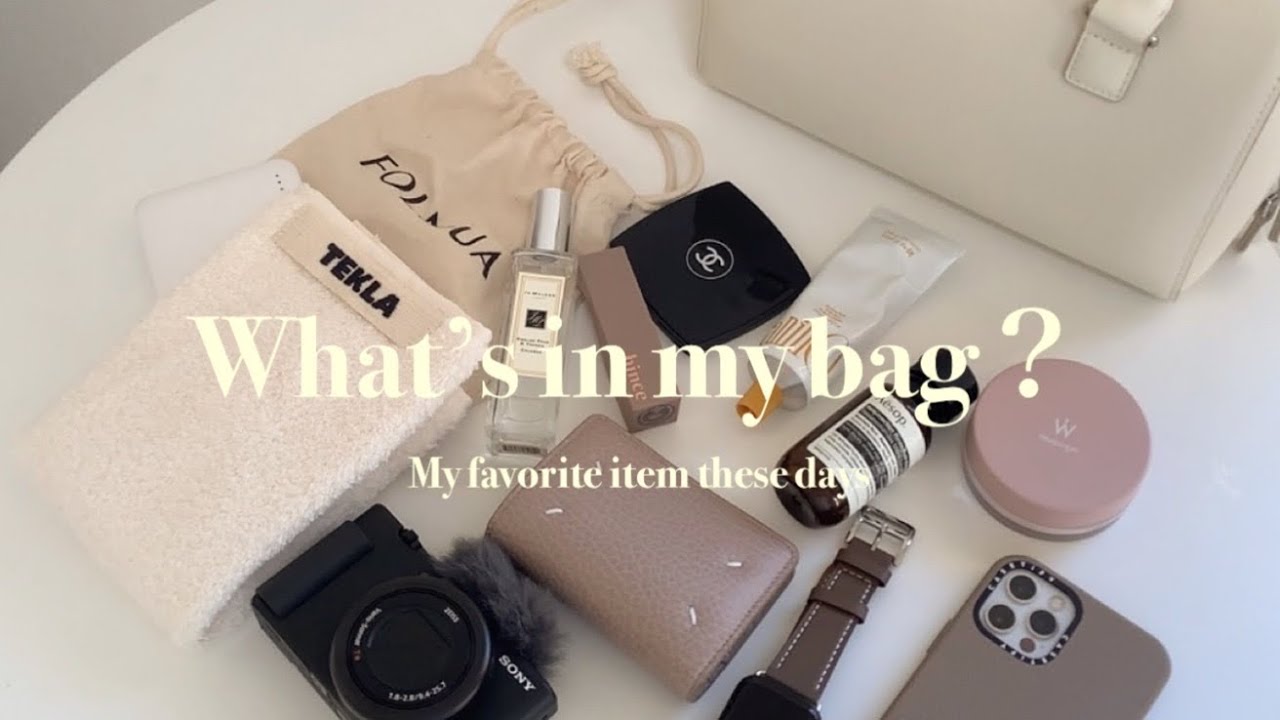 【What’s in my bag？】sub eng :) 20代社会人オタクのバッグの中身紹介👜♡ 왓츠인마이백