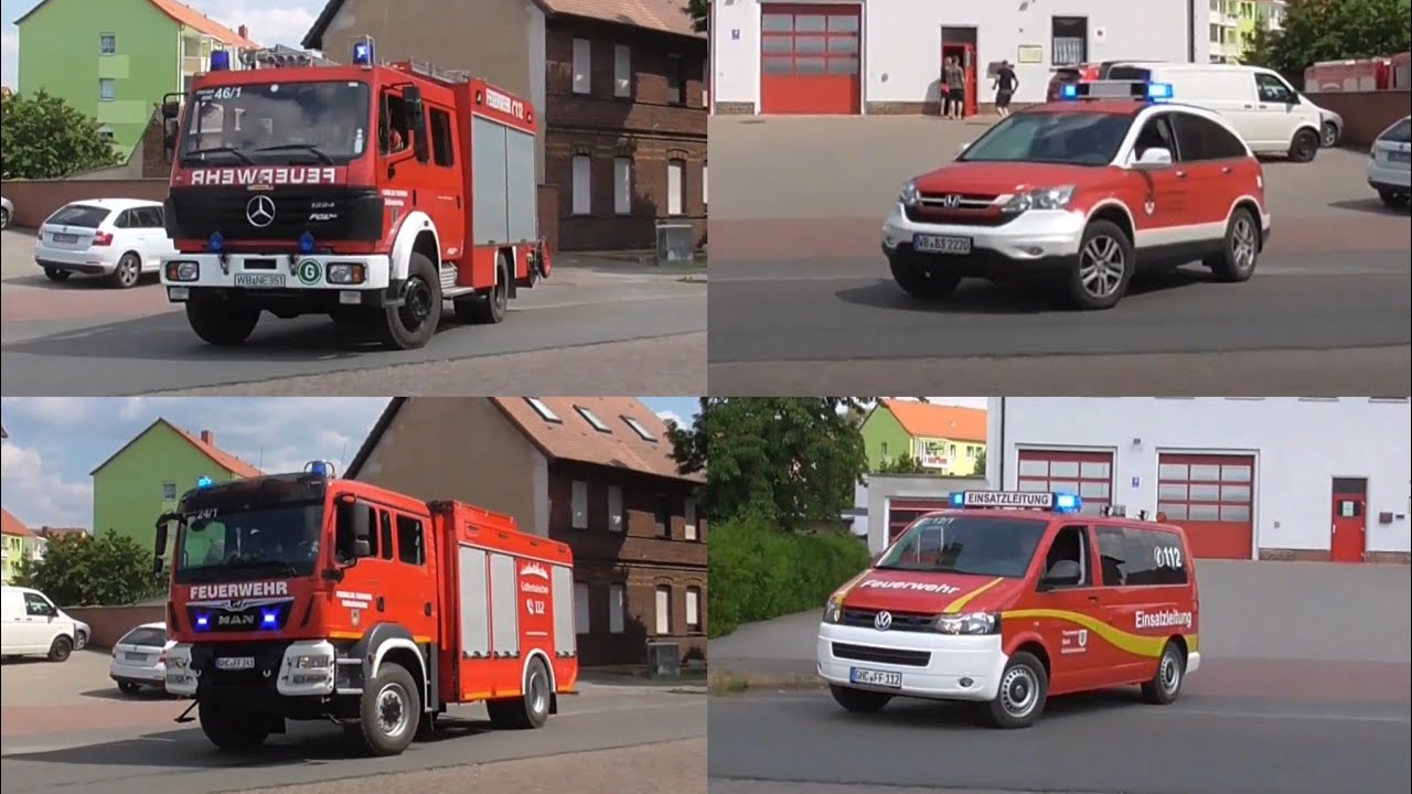 Sirenenalarm + Ankommende FFler - Ausrücken FF Gräfenhainichen + ASL Süd LK Wittenberg