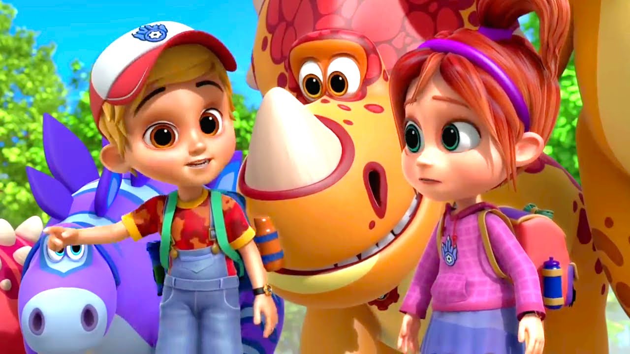 English Learning Cartoons | Turbozaurs - Episodes 6-8 Compilation | Toons Mania - Happy Kids