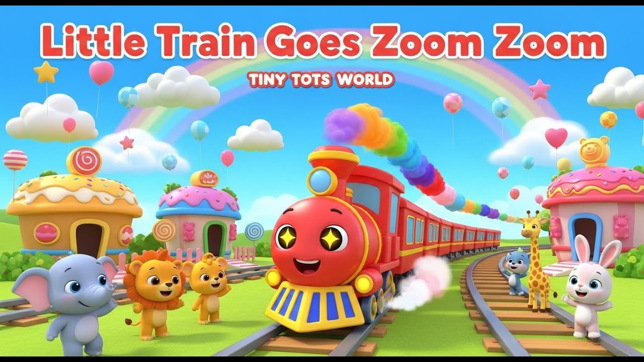 Zoom Zoom Train Song 🚆 Nursery Rhyme for Toddlers