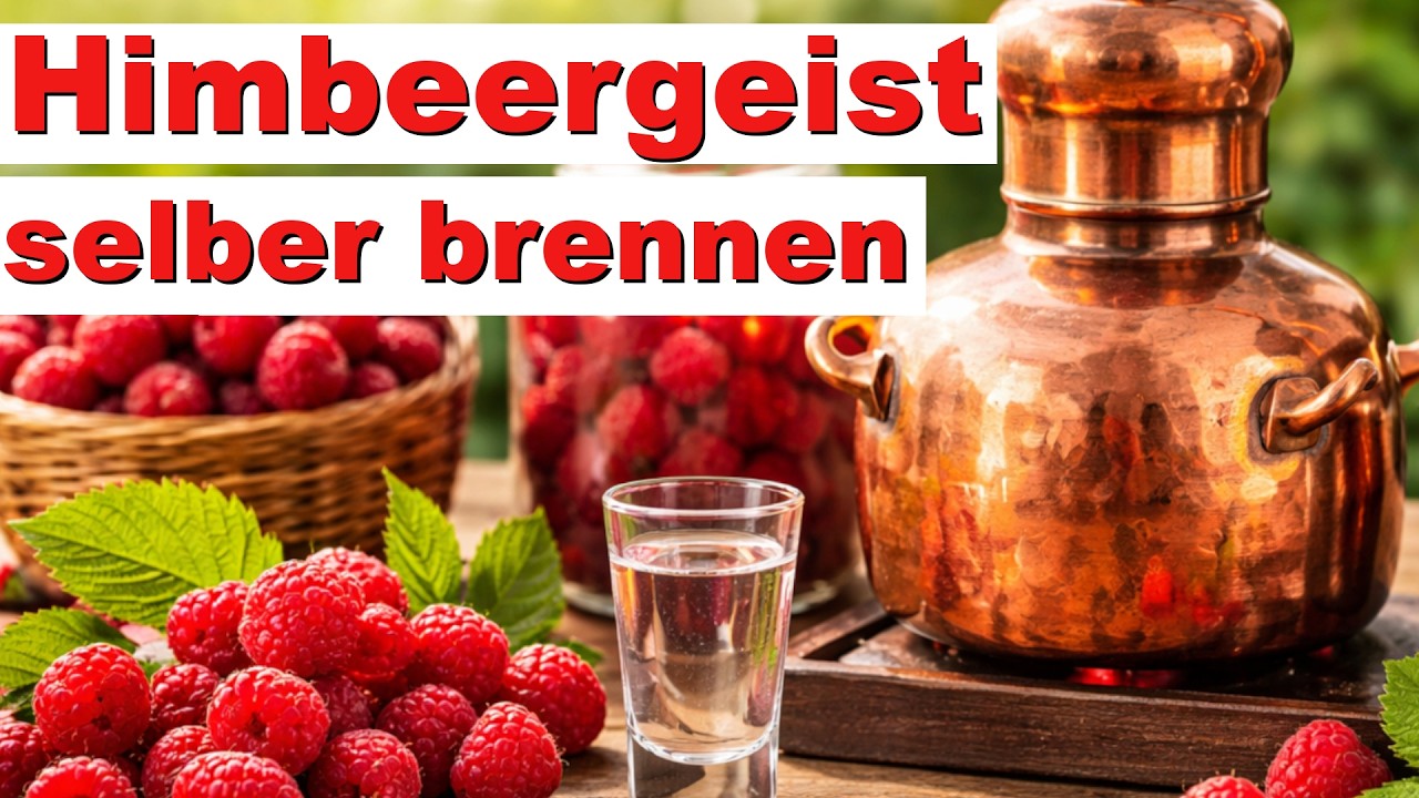 Himbeergeist selber machen aus Trockenfrüchten - Schnaps brennen als Hobby - diSTILLed