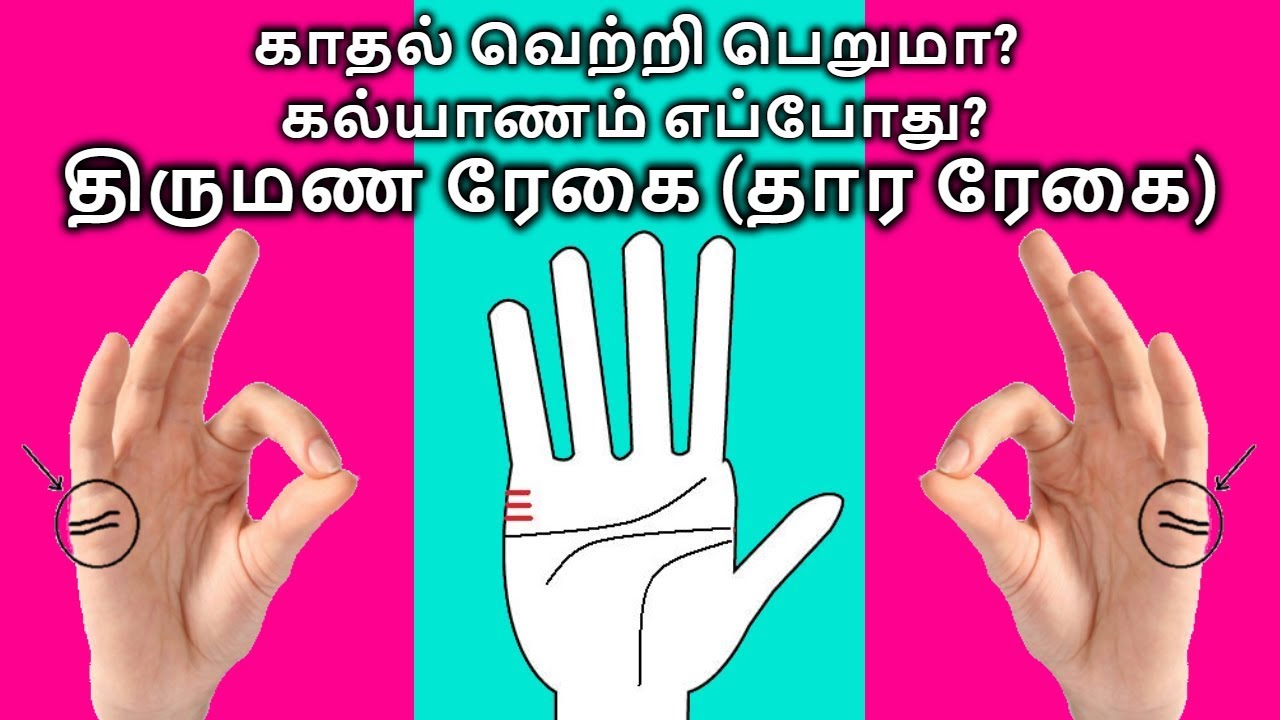 திருமண ரேகை பலன் | தார ரேகை | Thirumana Regai Palangal