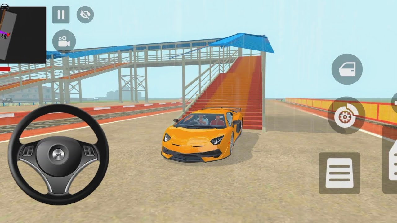 Lamborghini Car Drive on Railway station - Android Games -  @Games_Place 
