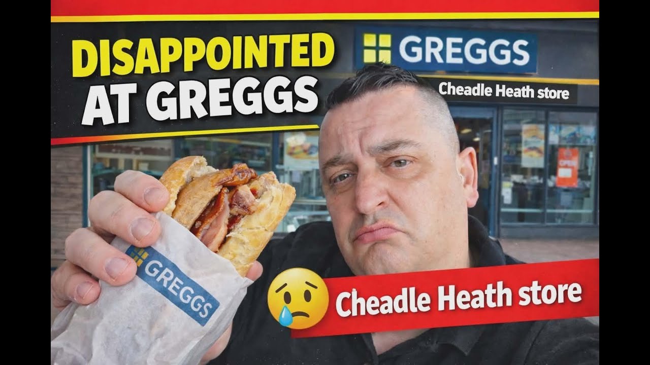 Greggs Drive Through, Cheadle Heath, Breakfast Menu Food Review