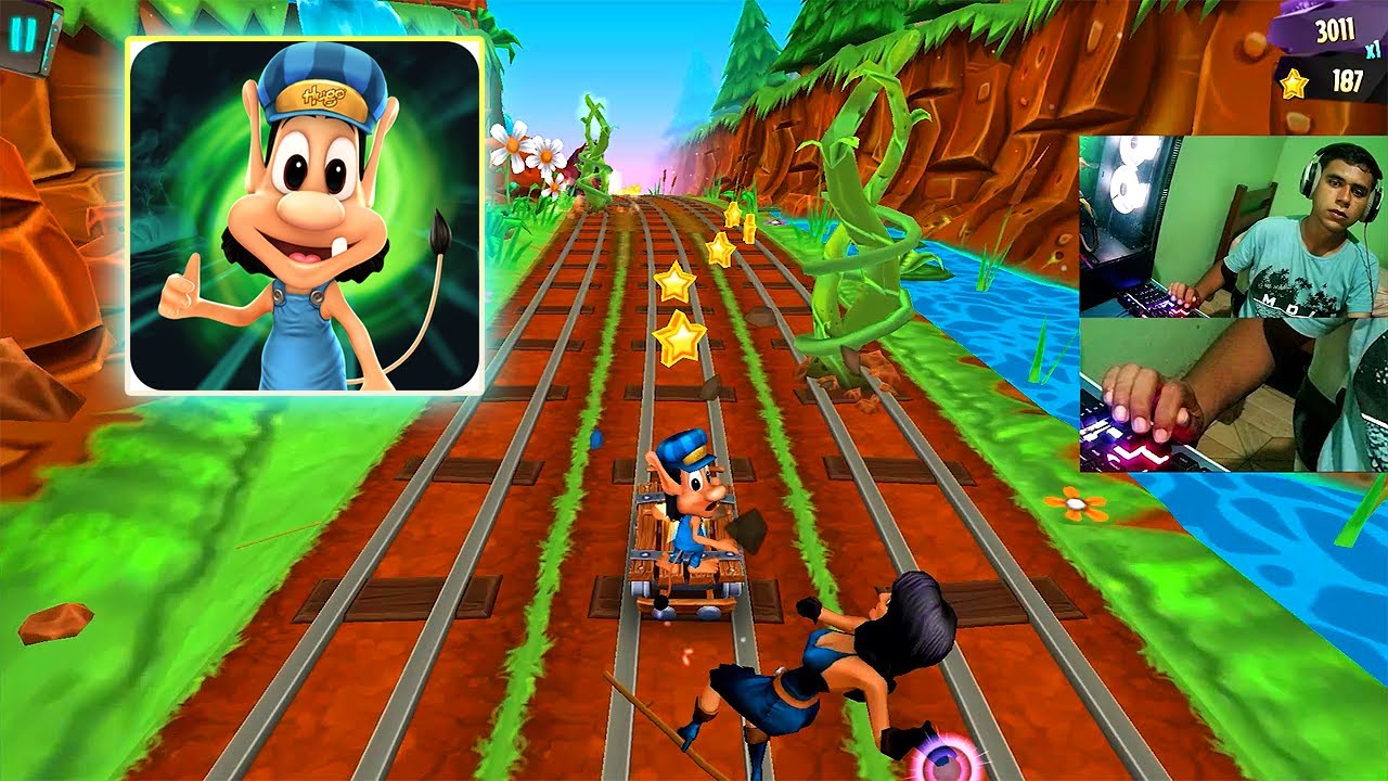 Hugo Troll Race 2: The Daring Rail Rush PC Gameplay / Endless Running Game