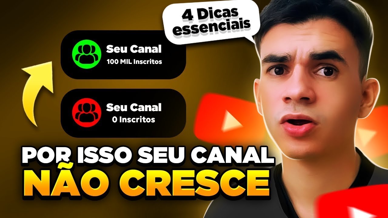 REVELEI 3 DICAS ESSENCIAIS para CRESCER SEU CANAL do YOUTUBE em 2023 !