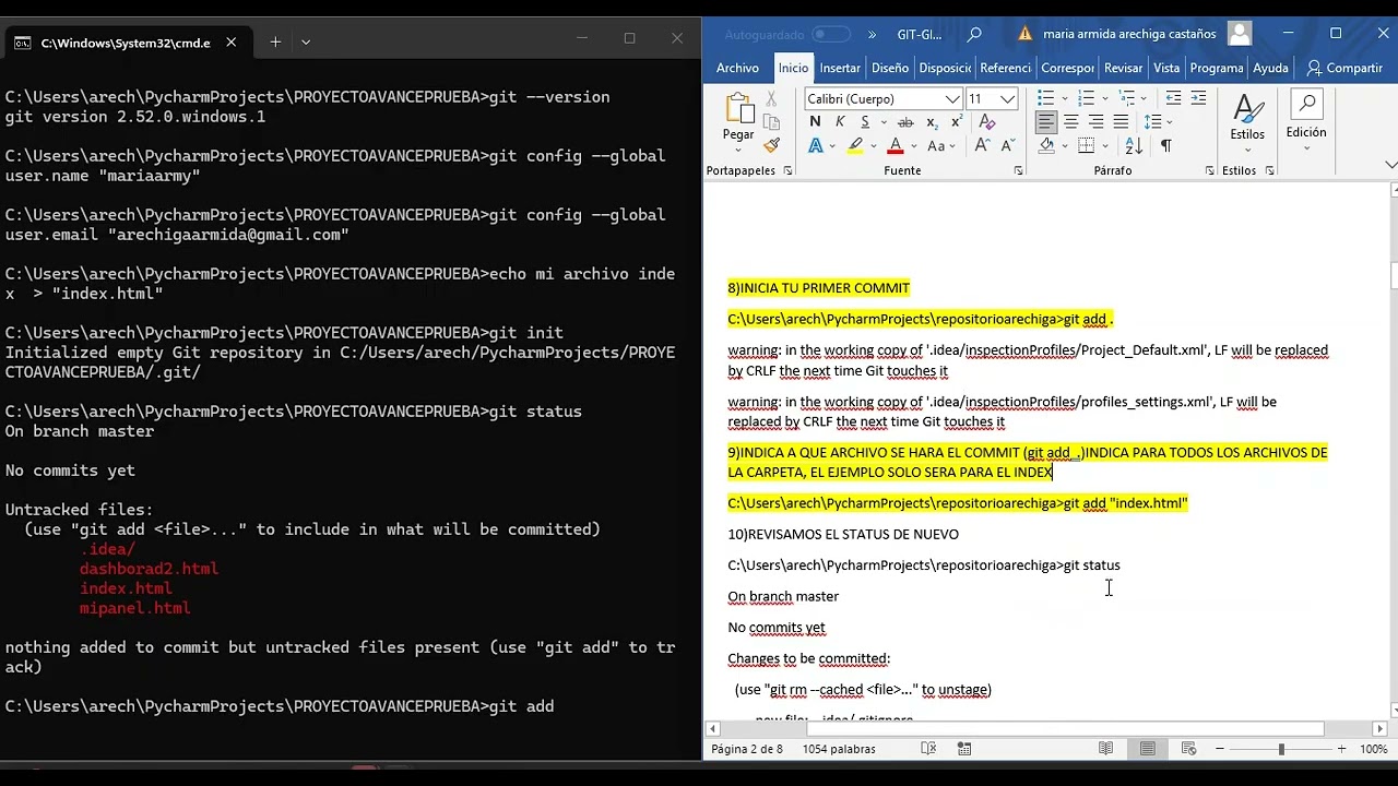 2TUTORIALTRABAJANDO CON COMANDOS GIT