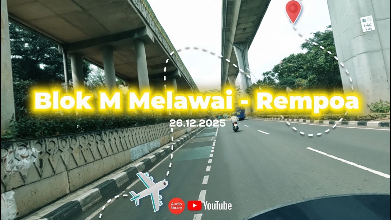 🏍️ City Ride Siang | Blok M Melawai → Rempoa ☀️🌆
