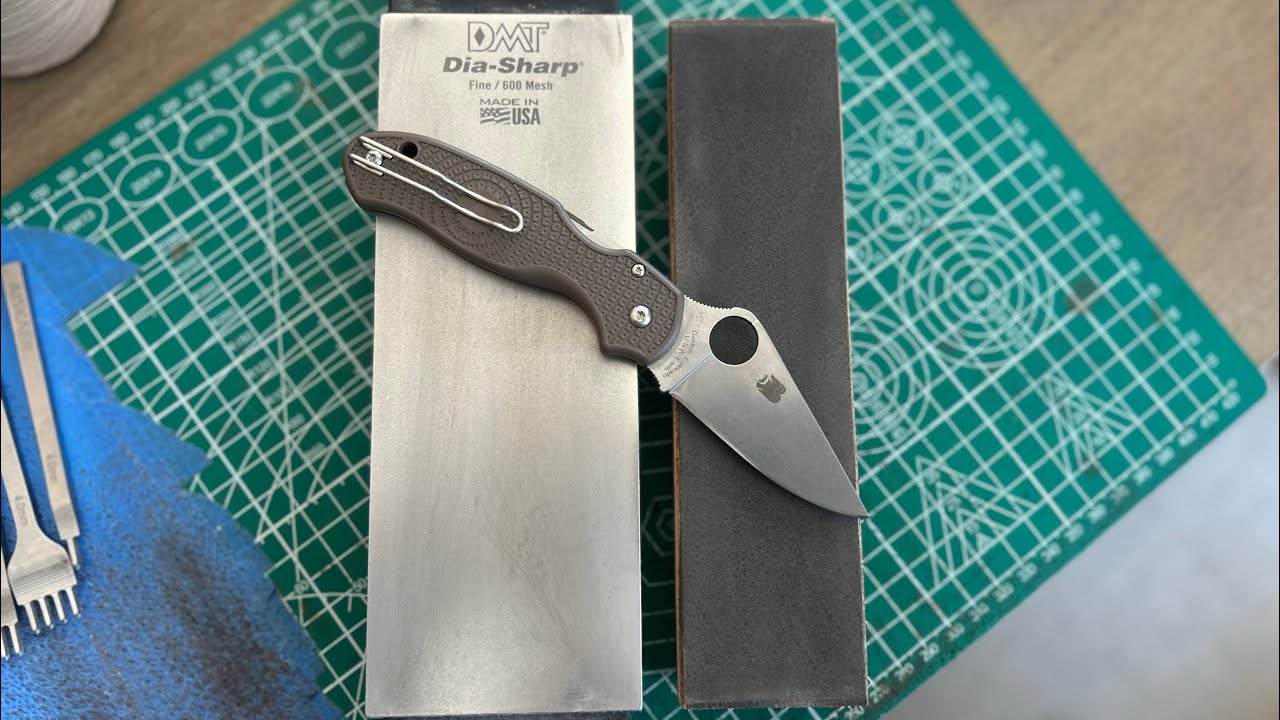 CPM 15V Free Hand Sharpening:Spyderco Para 3 LW