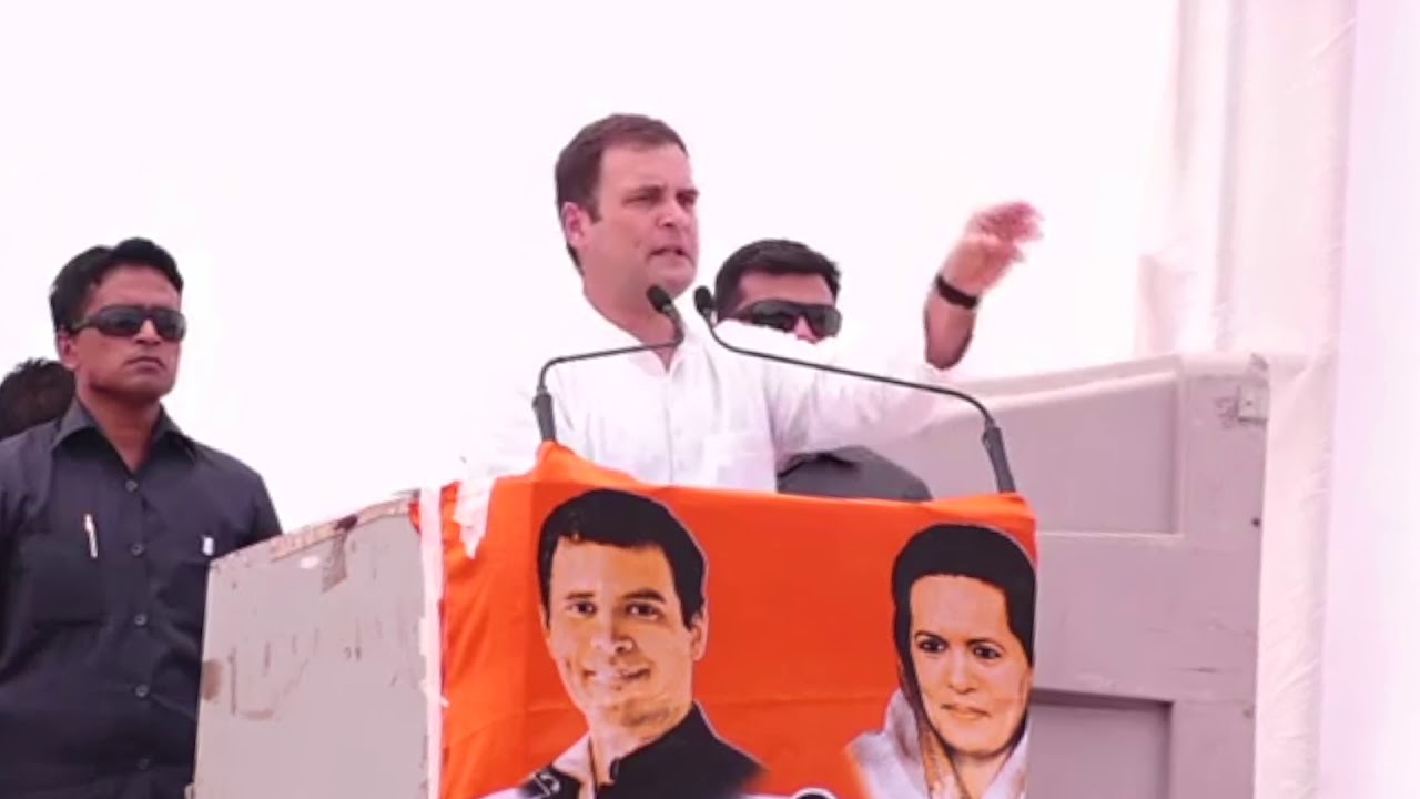 Congress President Rahul Gandhi addresses public meeting in Fatehpur Sikri, Uttar Pradesh