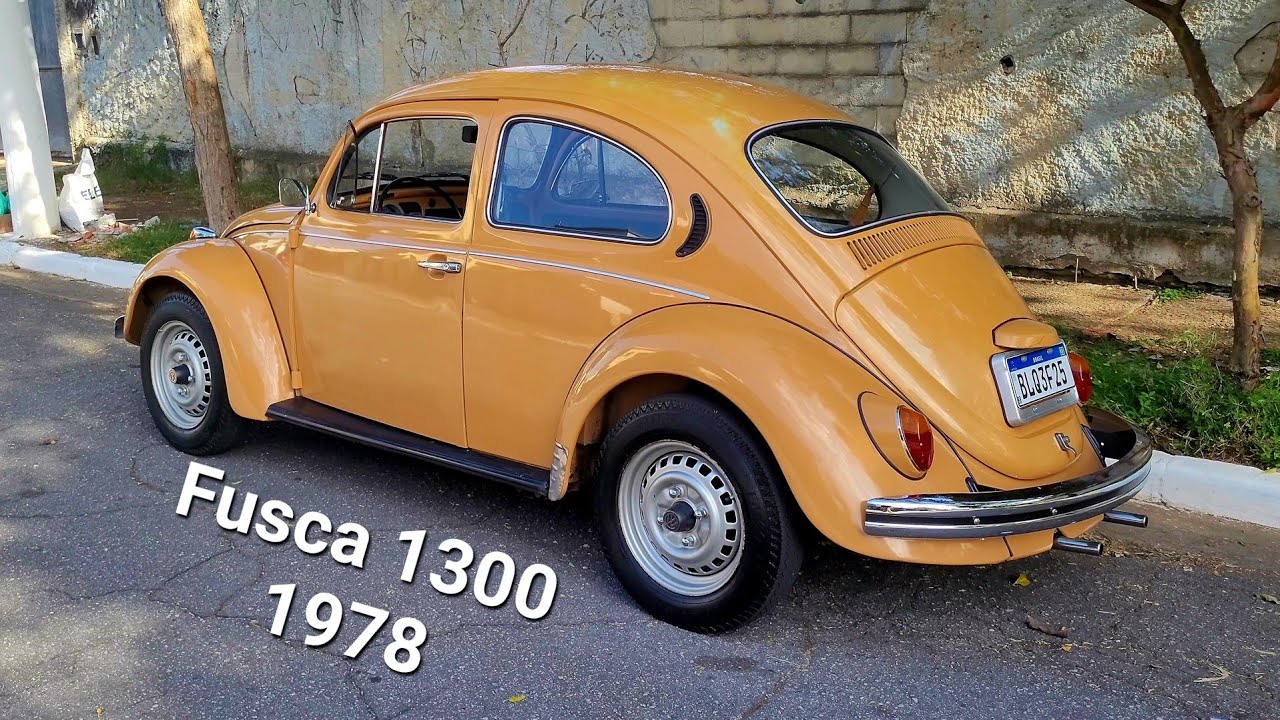 Apresenta&ccedil;&atilde;o Volkswagen Fusca 1300 Standard ano 1978 Marrom Saveiro 4K