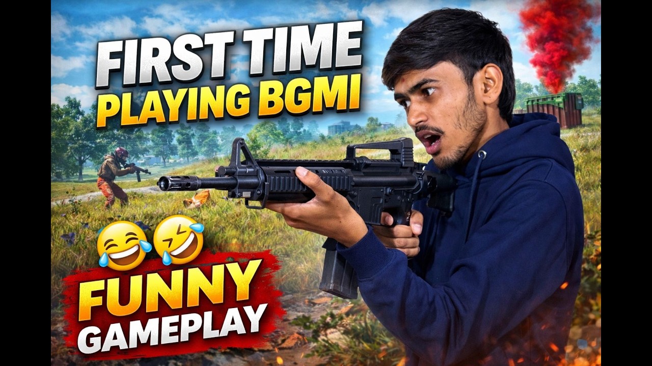 Noob Player in BGMI 🤣 | First Match = Full Masti Gameplay
