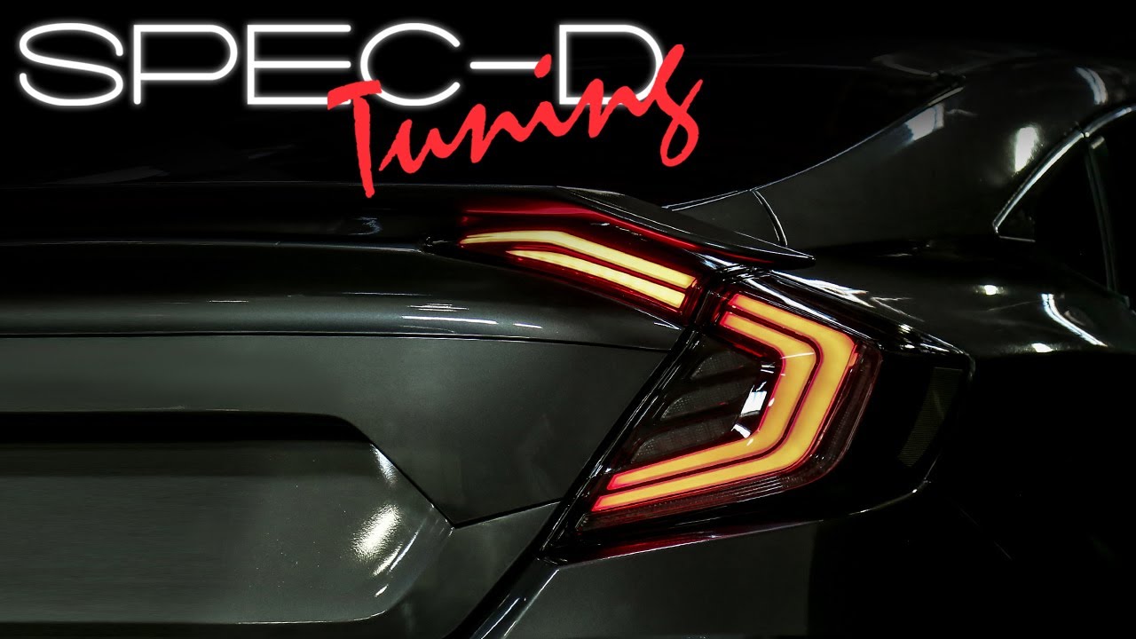 SPECDTUNING INSTALLATION VIDEO: 2016-2020 HONDA CIVIC SEDAN LED TAILLIGHTS