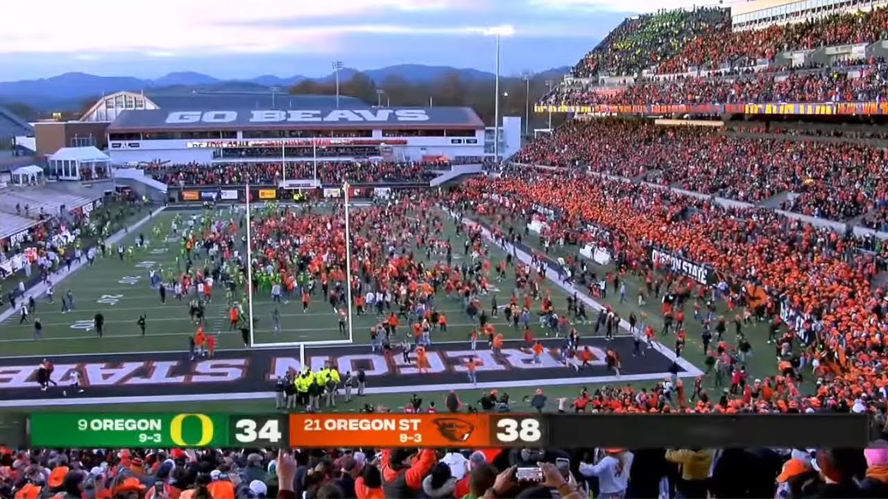 Oregon State 21 point comeback leads to upset win vs #9 Oregon
