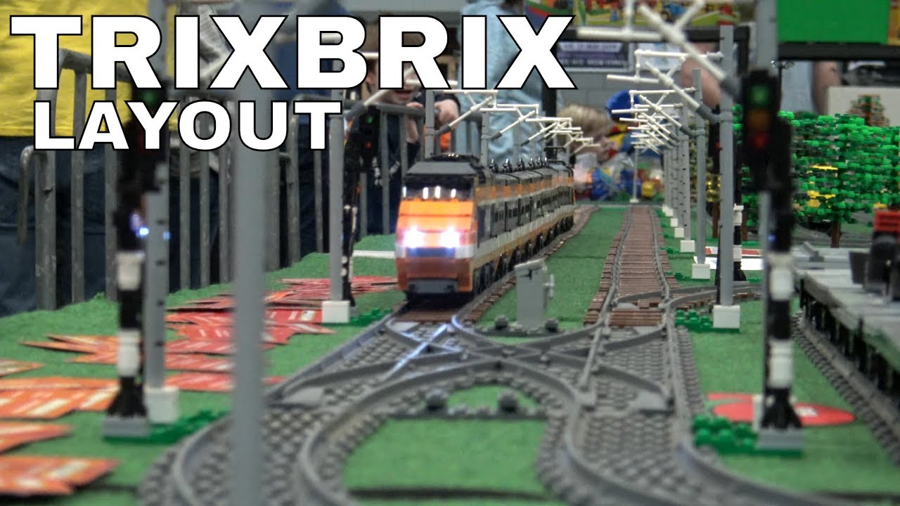 LEGO trains and TRIXBRIX Custom Train Tracks @ BrickFeast 2019