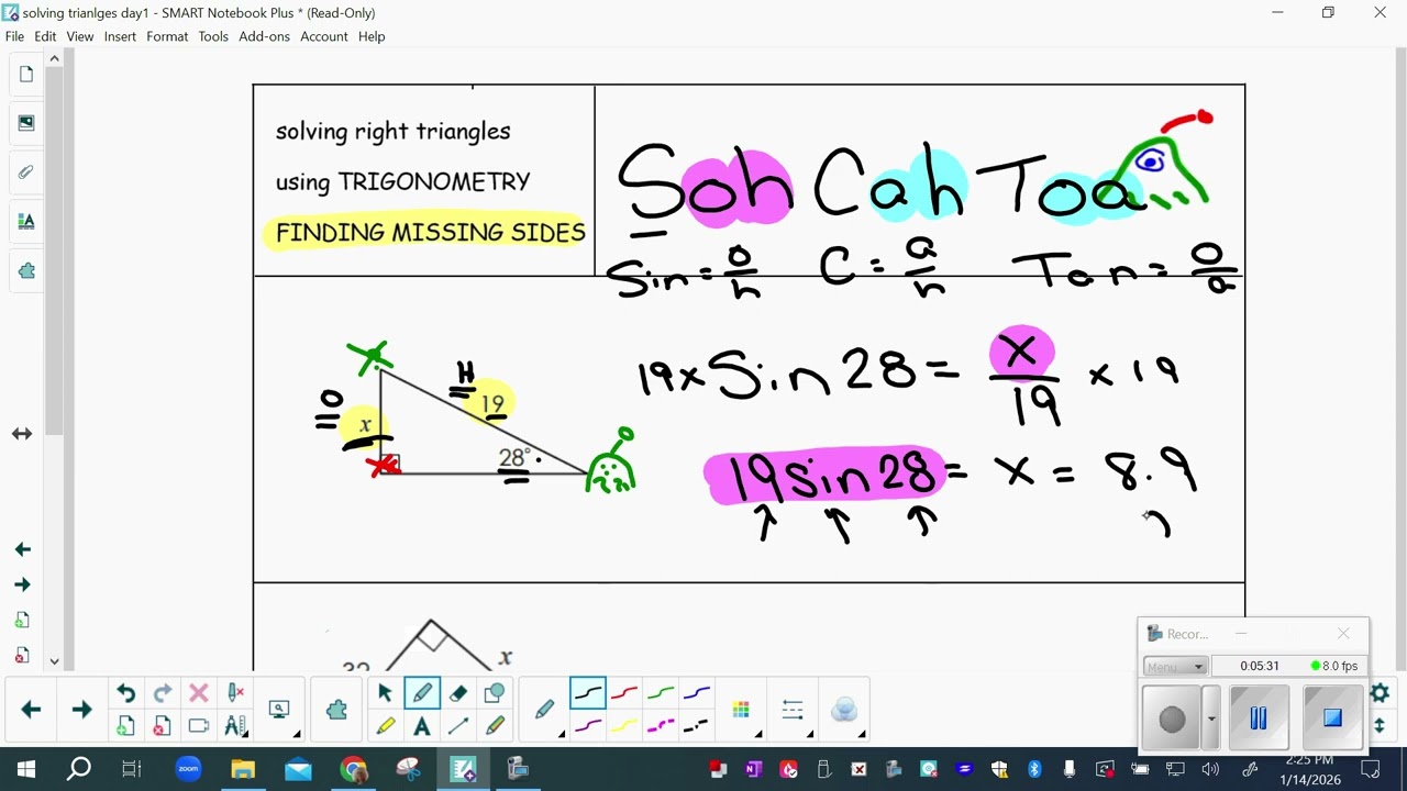 solving triangles with trig day 1