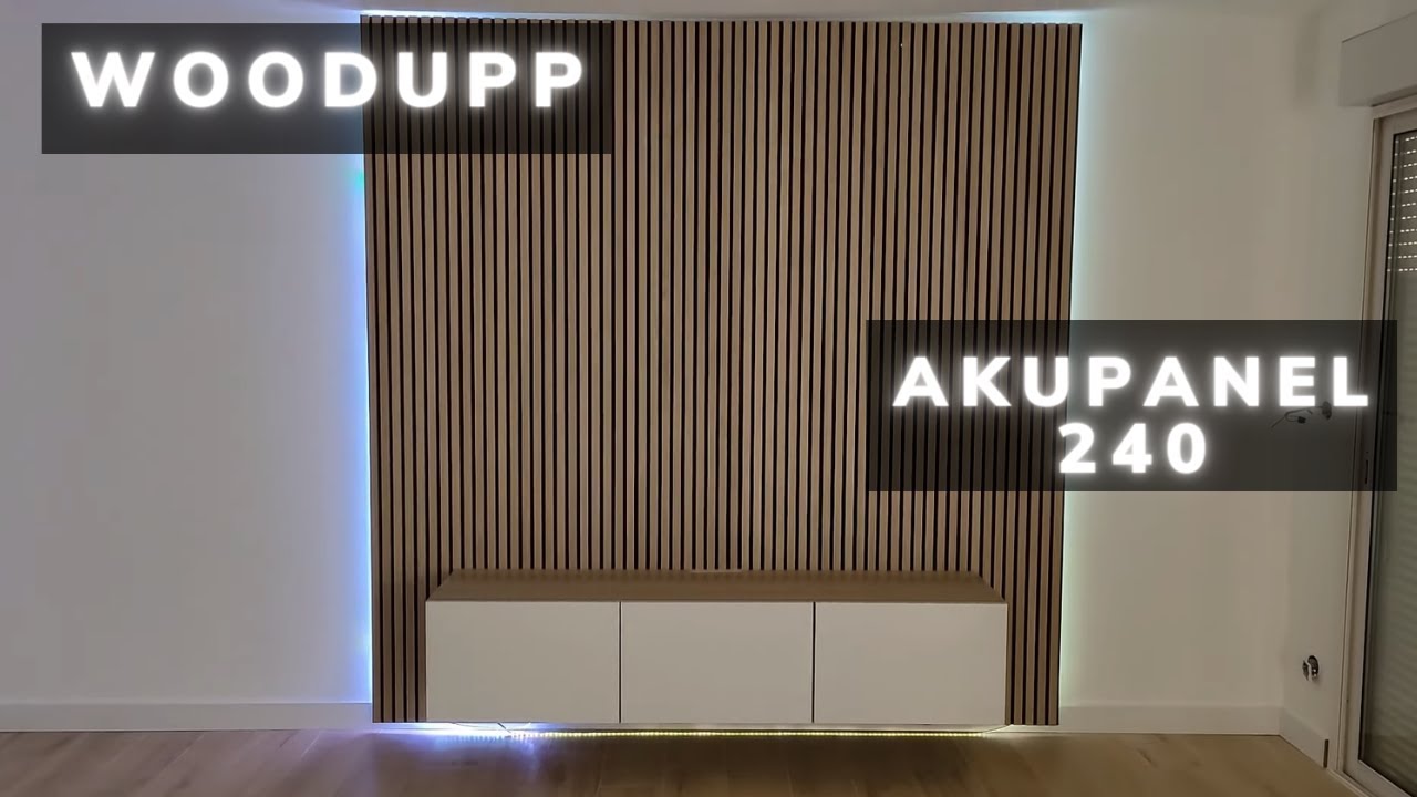 POSE DES PANNEAUX WOODUPP  AKUPANEL 240 ! [Publicité]