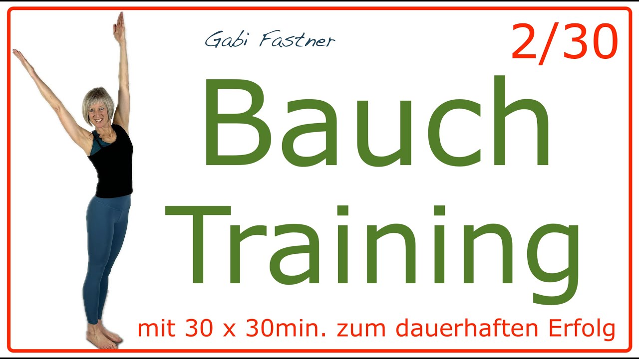 2/30 🍓 30 min. Bauch Training im Stehen, Bauchumfang reduzieren, ohne Geräte
