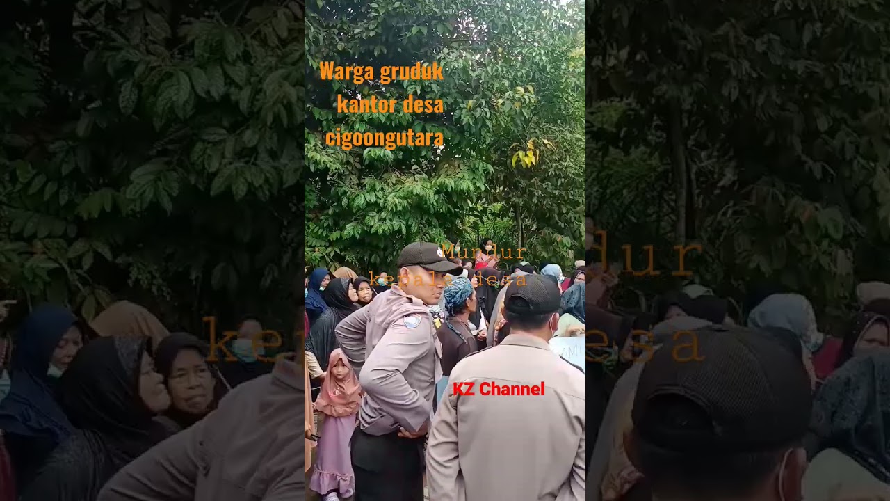Kantor desa cigoongutara digruduk warga