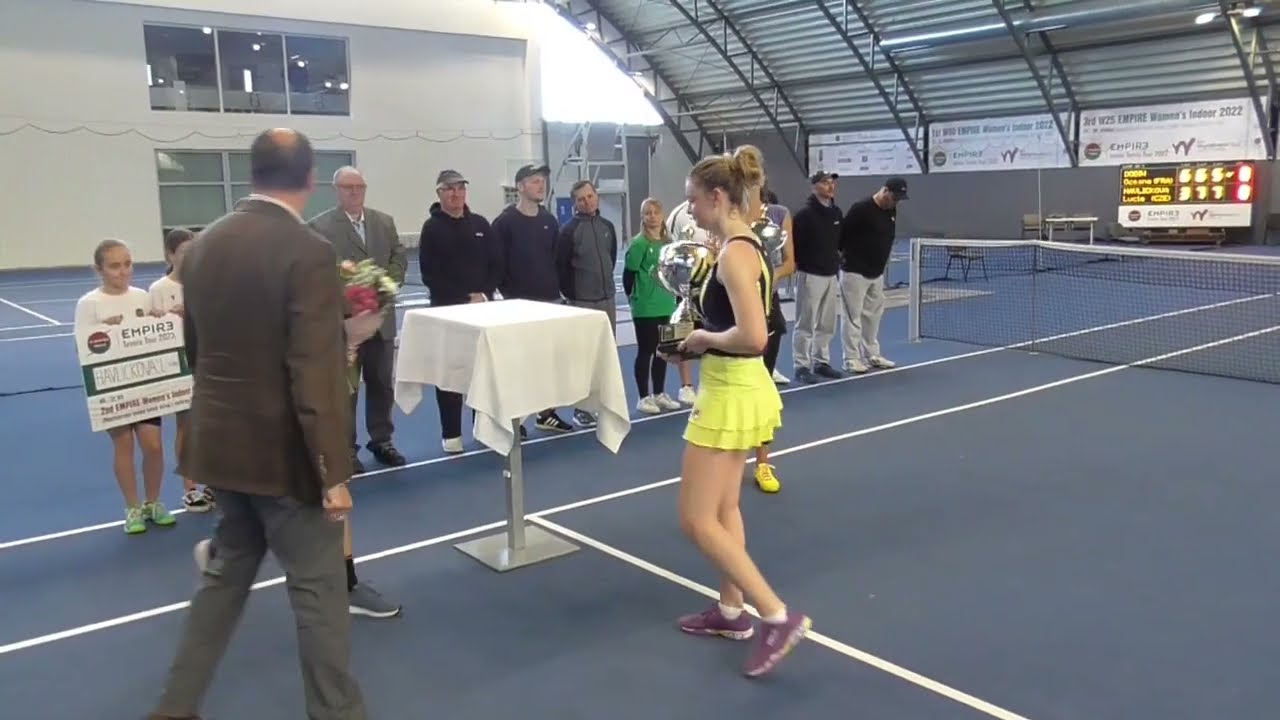 2nd W60 EMPIRE Women's Indoor 2023: Singles Final Ceremony / Ceremoniál po finále dvojhry
