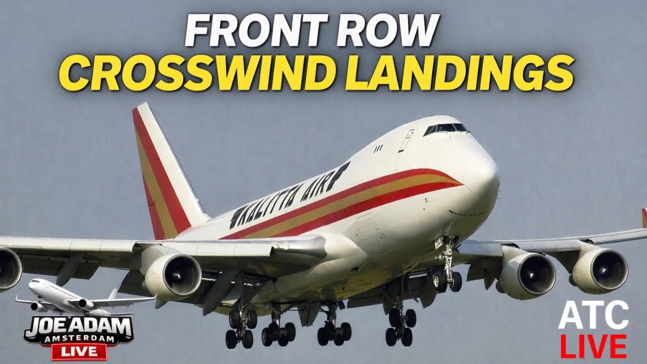 🔴 LIVE: Front Row Crosswind Landings at Schiphol | Feb 26, 2026