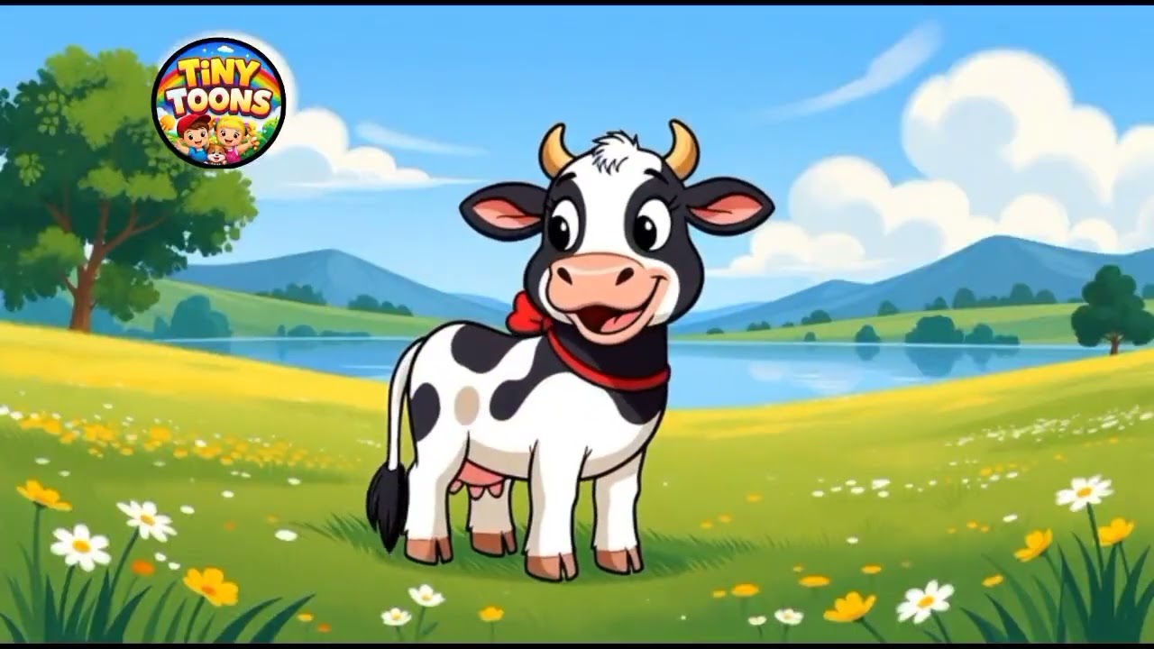 Cow name Lola| Lola the Cow Song for Kids | Farm Animal Learning Fun | Tiny Toons TV