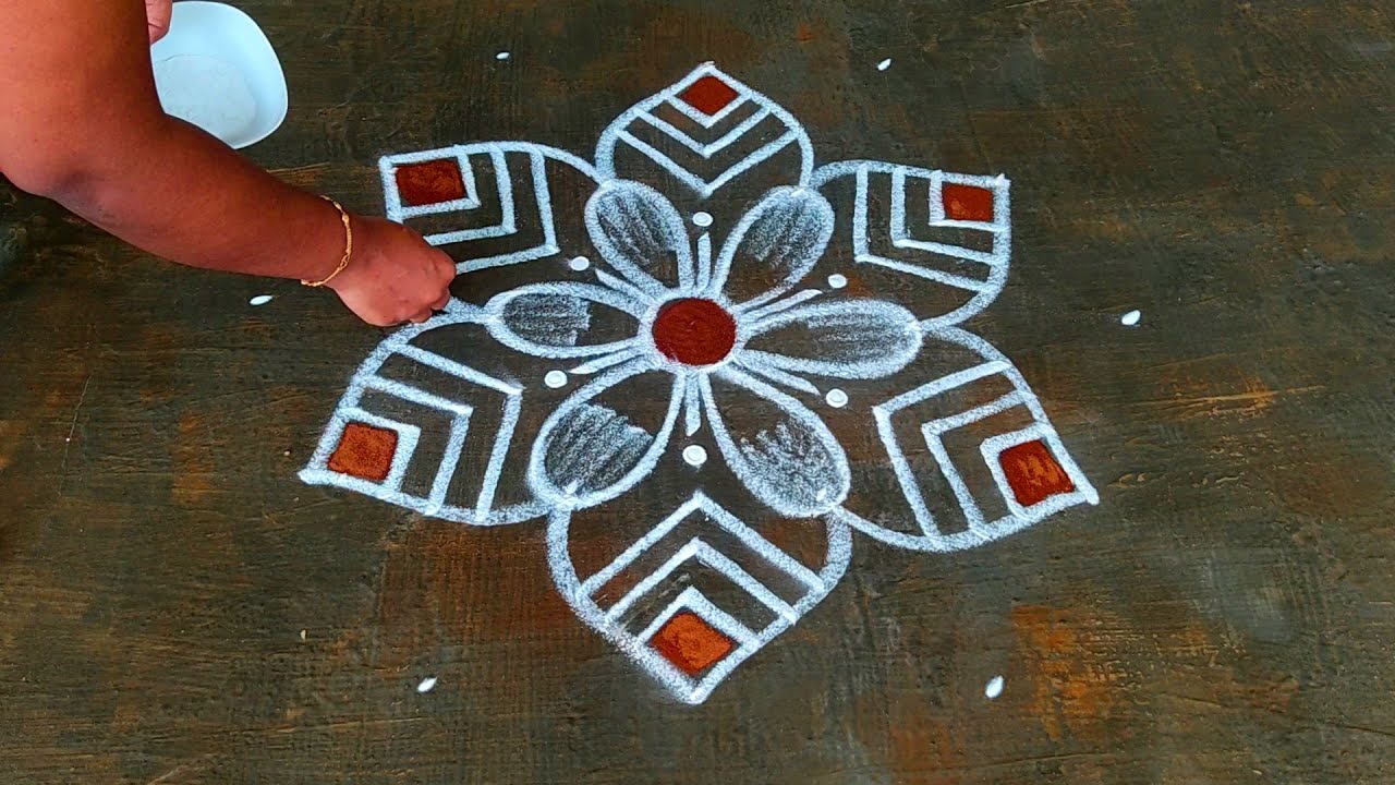 Chithirai madham Small kolam designs🌹kavi kolam designs🌹Chinna muggulu with dots🌹Creative Rangolis