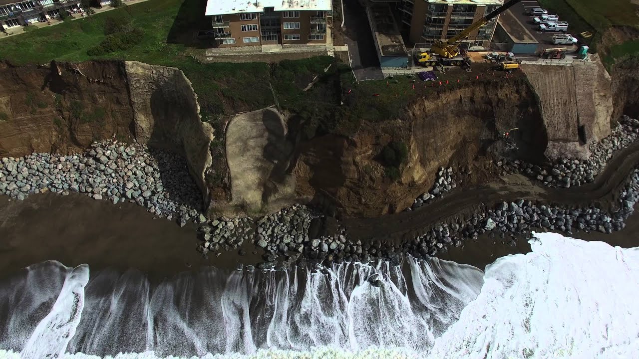 Pacifica, California Coastal Erosion as of 2/2/2016