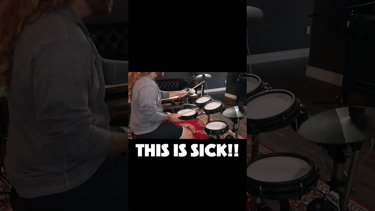 This Electric Drum Set Is SICK!! #shorts