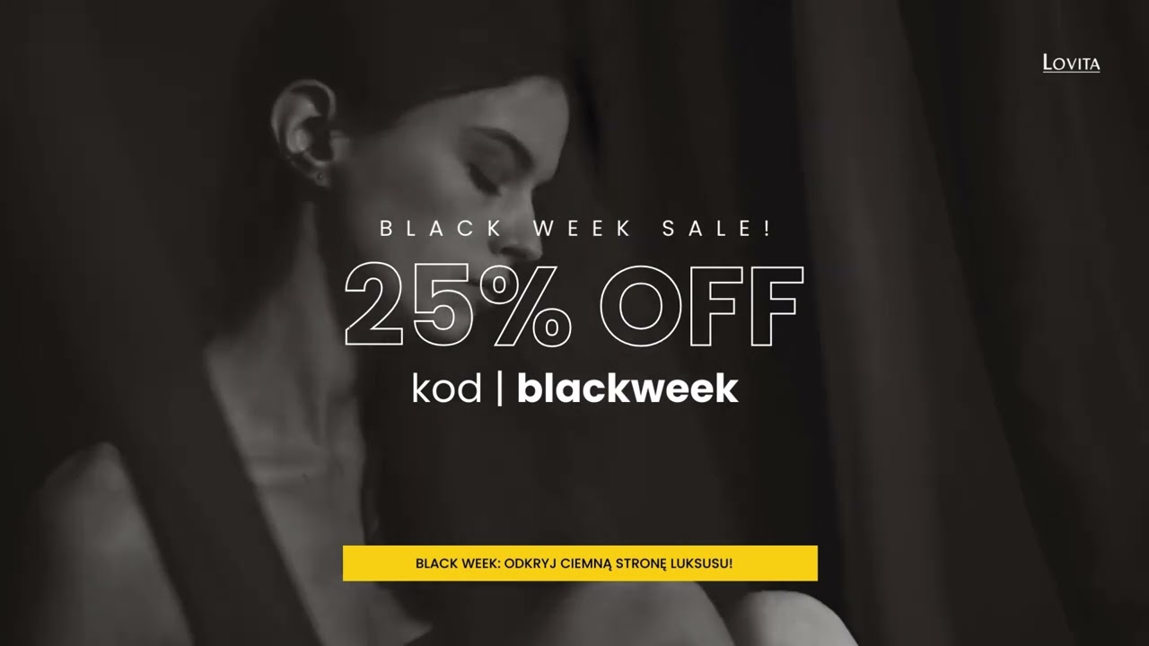 [Lovita.pl] BLACK WEEK SALE! -25% na WSZYSTKO! Komplety bielizny, piżamy czy biustonosze!