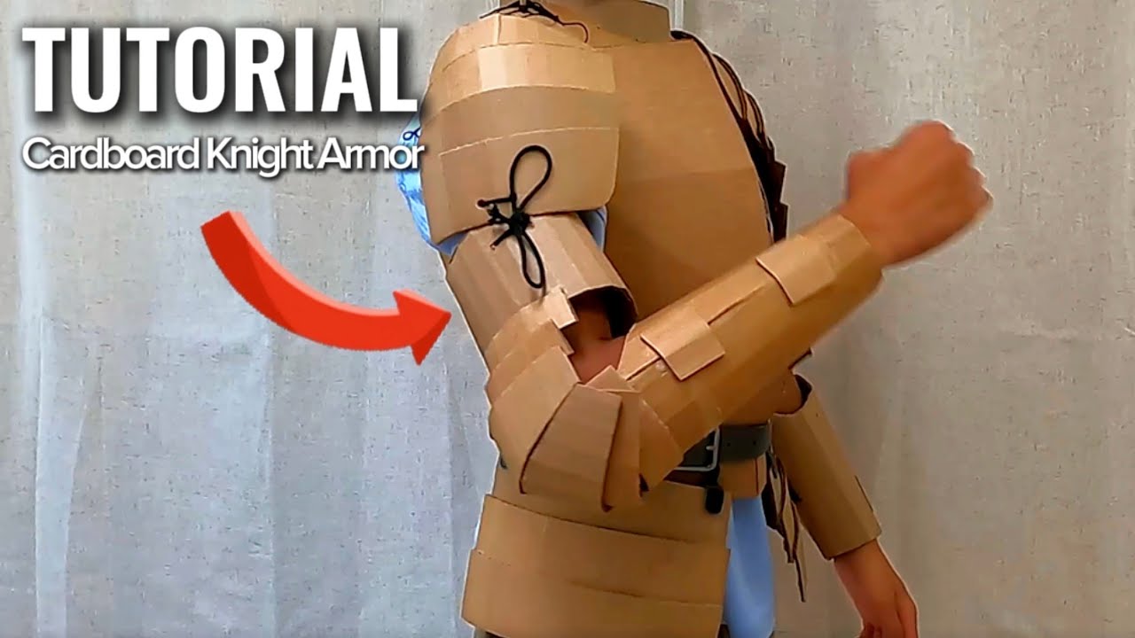 How to make cardboard knight arm armor | DIY tutorial 