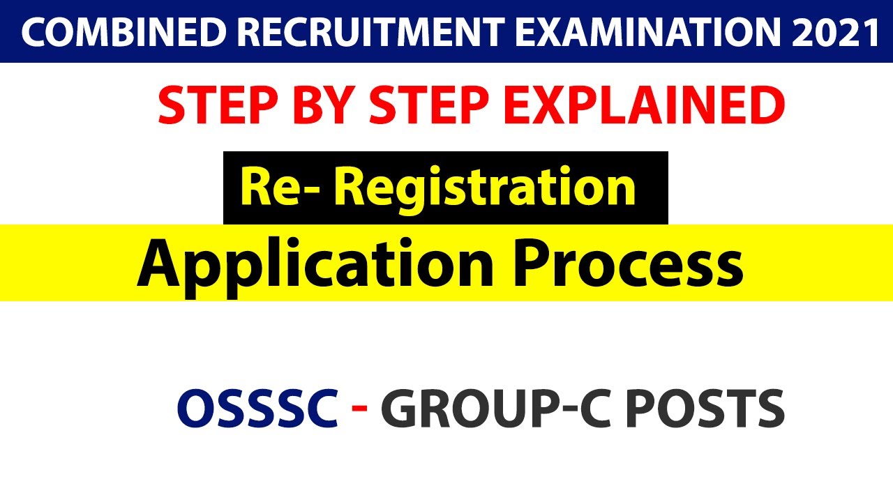 OSSSC Re-registration & Application Process -explained #Amin #Ari #SFS #forestguard #exciseconstable