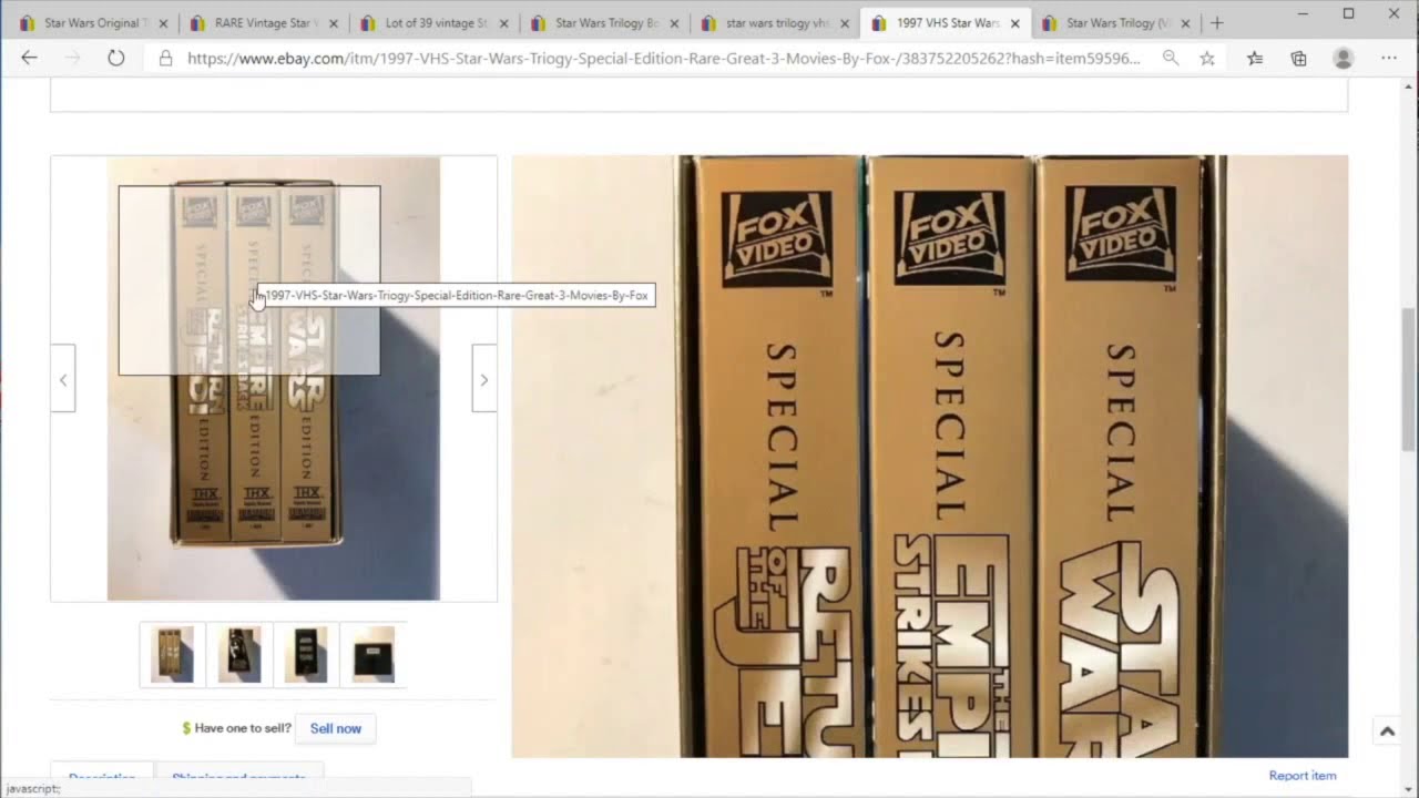 Price Check - Star Wars Original Trilogy on VHS - SHOULD YOU BUY THIS? Does it flip?