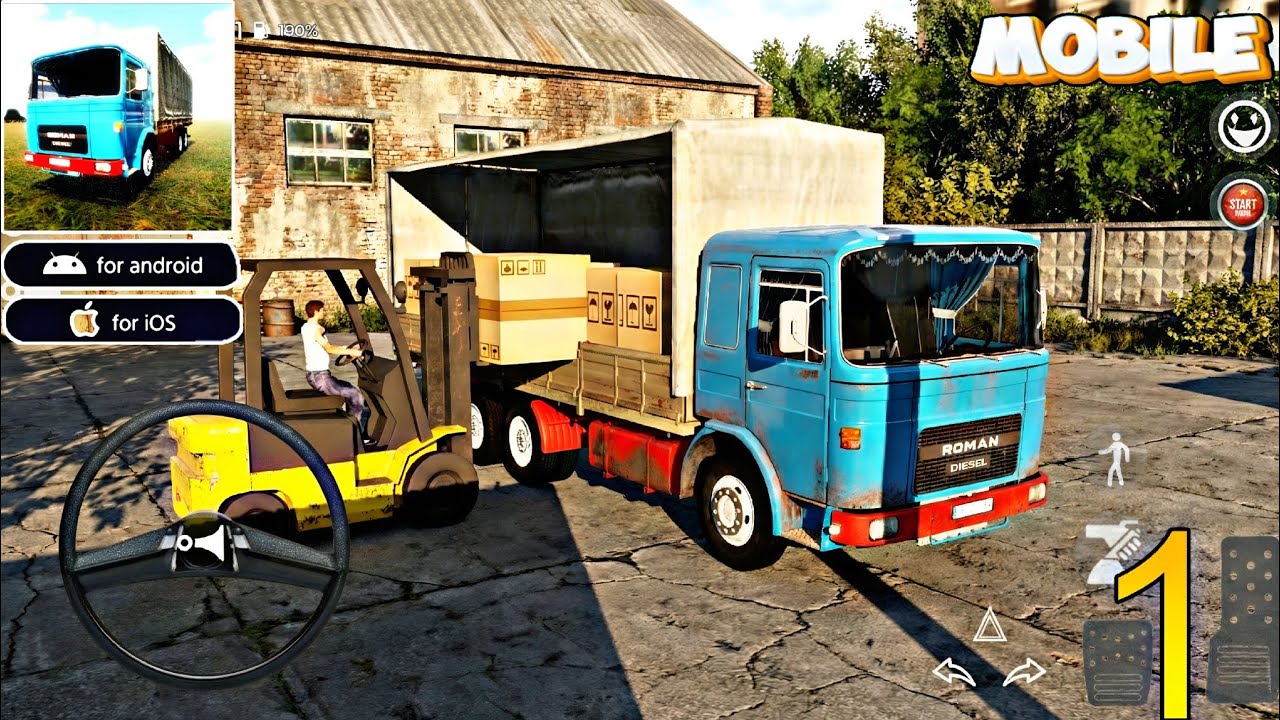 Romania Truck Simulator Gameplay Walkthrough  (Part 1) | iOS / Android