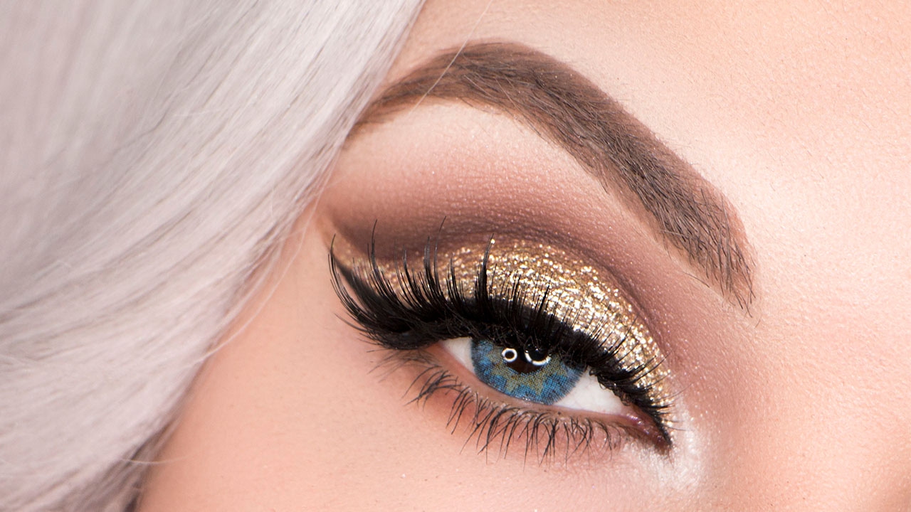 Gold Glitter Cut Crease Tutorial | NYE/HOLIDAY/PARTY Makeup