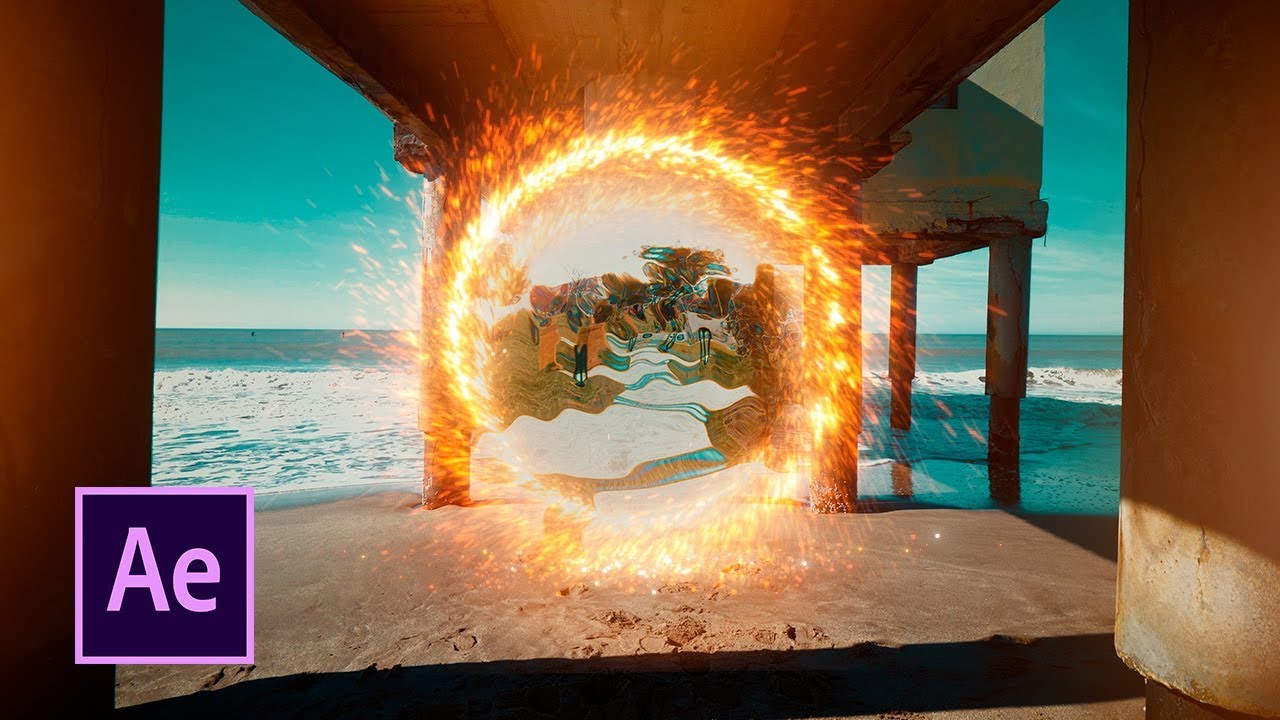 Efecto TRANSICIÓN con PORTAL (Tutorial After effects)