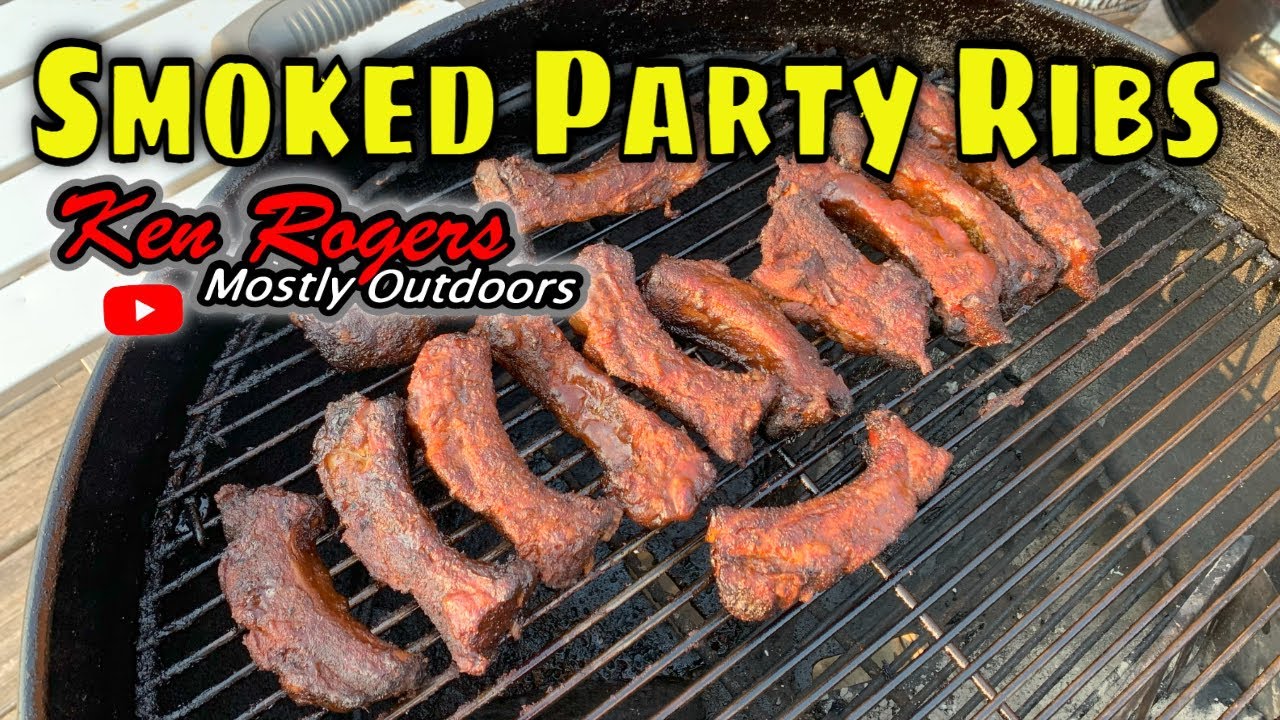 Smoked Party Ribs on the Weber Kettle