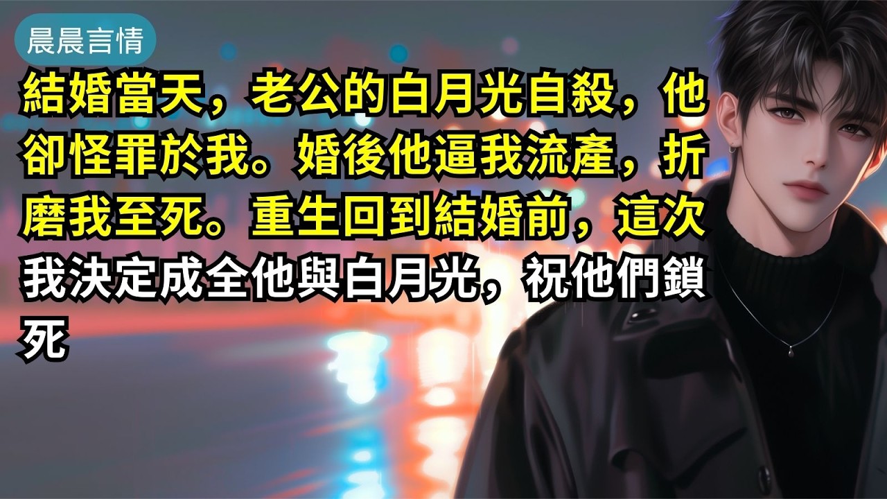 結婚當天，老公的白月光自殺，他卻怪罪於我。婚後他逼我流產，折磨我至死。重生回到結婚前，這次我決定成全他與白月光，祝他們鎖死