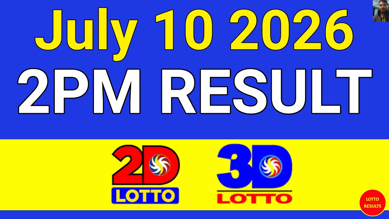 2PM Lotto Result Today July 09 2026 | Swertres EZ2 #3Dlotto