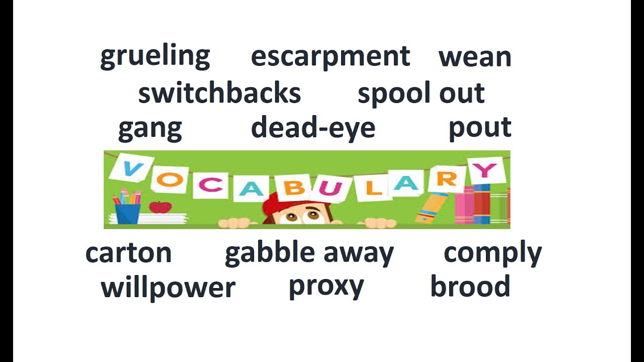 Vocabulary and Sentences in English -Entries 29- Don't pout!